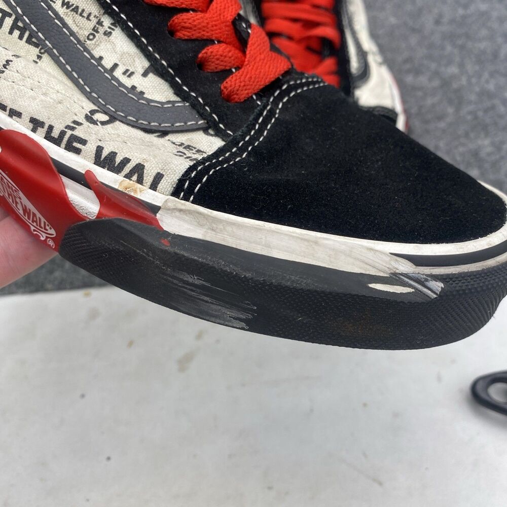 Vans Old Skool Off The Wall Flame Print Skate Shoes Black Men 9 / Women 10.5 - Picture 13 of 14
